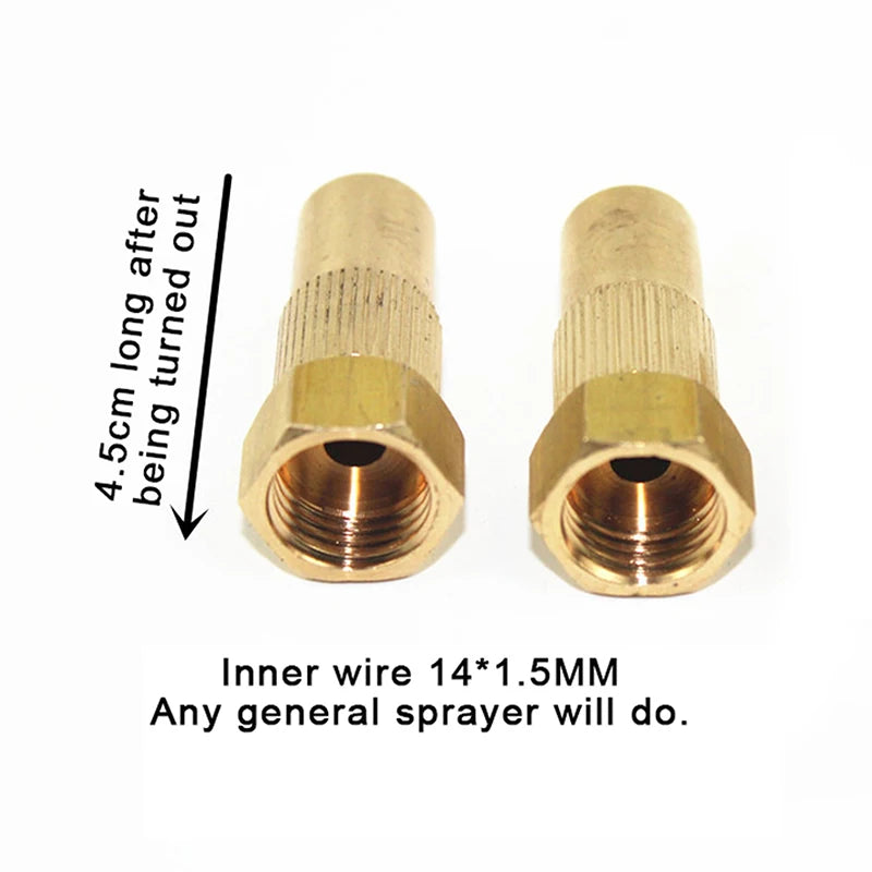 Agricultural Irrigation Nozzle 16*41*8MM Adjustable Pottery Nozzle Pottery Adjustable Spray Effortless Installation