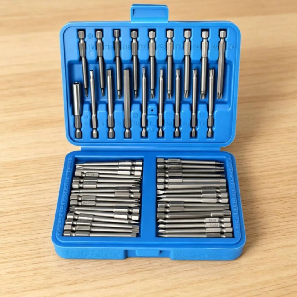 50 Pieces Attracting Screwdriver Bits Heat Treated Attracting Screwdriver Bit 1/4 Inch Driver Bits Strong Grip Tool Set