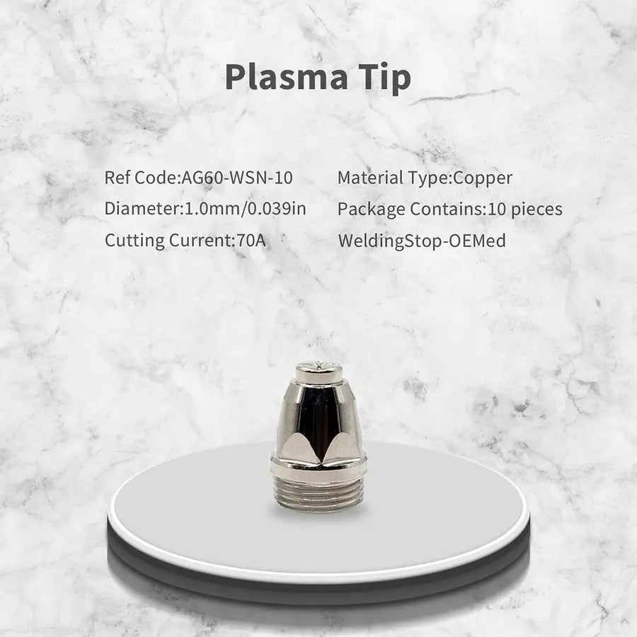 Plasma Consumables Kit for Primeweld CUT50 CUT50DP CT520 CT520DP Plasma Cutter AG60 Torch 1.0mm .040 Tip