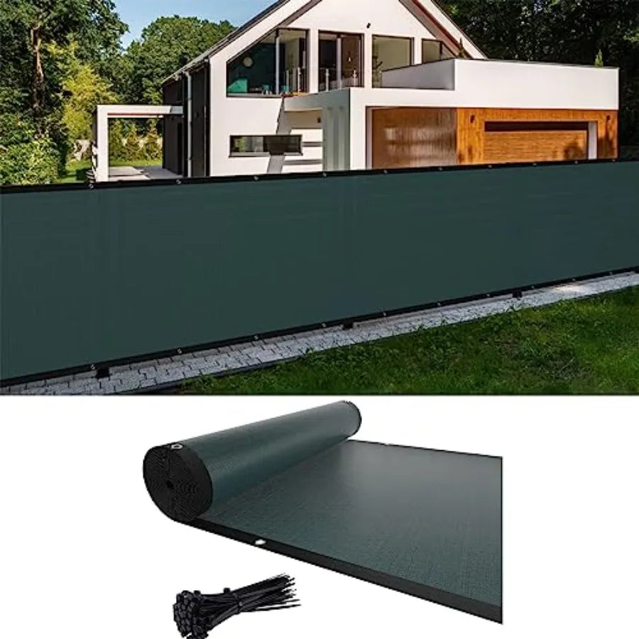 3Feet x 50Feet Privacy Fence Screen Heavy Duty Fencing Mesh Shade Cover Fencing for Outdoor Yard Wall Garden Backyard Cable Zip