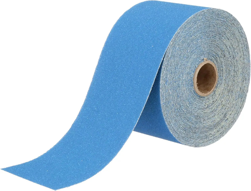 Blue Abrasive Sandpaper Roll, 2.75x20yd, 80+ Grade for Automotive Coating Removal & Body Repair