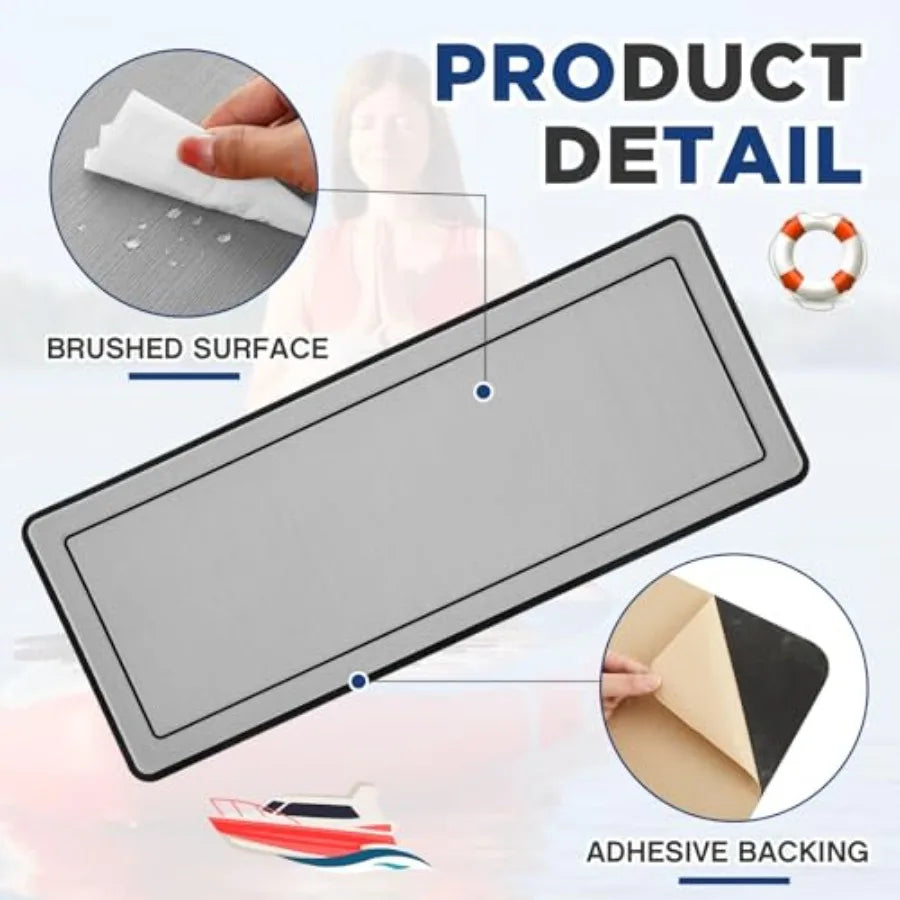 20mm Thick Helm Station Pad with Adhesive Backing Non Slip Boat Standing Mat Anti Fatigue Boat Flooring Boat Helm Pad for RV Se