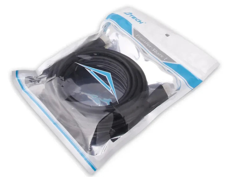 DTECH 3 Layers Shielding Pure Copper Core 4K 3D Gold Plated Video HDMI Cable HDTV 1M
