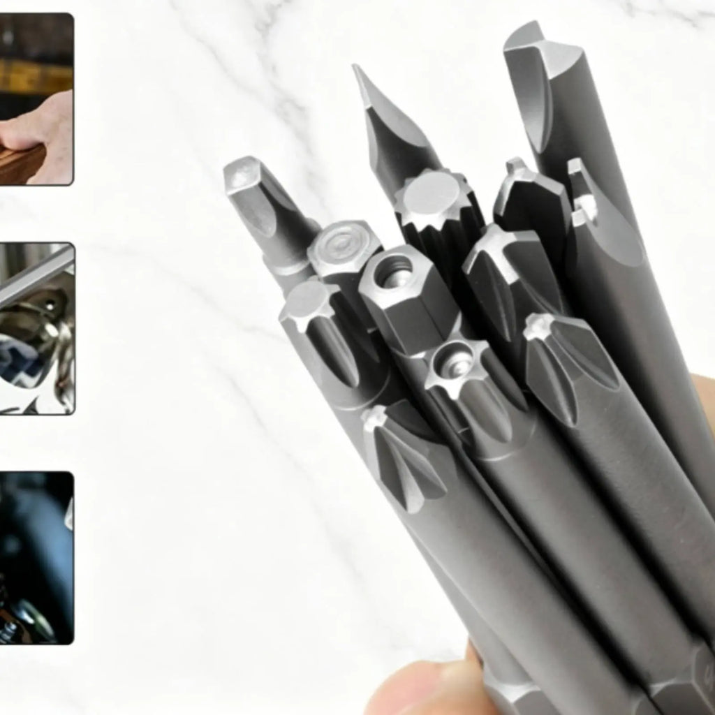 50 Pieces Attracting Screwdriver Bits High Hardness Attracting Screwdriver Bit 1/4 Inch Driver Bits Long-Lasting Steel Tool Set