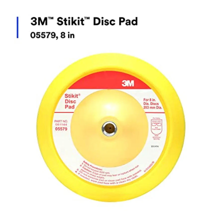 Stikit Disc Pad 05579 8 in For PSA Discs Abrasive Durable Foam Body