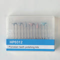 12Pcs Ceramic Polishing Kit, Disc-Shaped, Pointed, Wheel-Shaped Silicone Polishers, Coarse/Medium Fine/Fine Grinding Heads, Suit