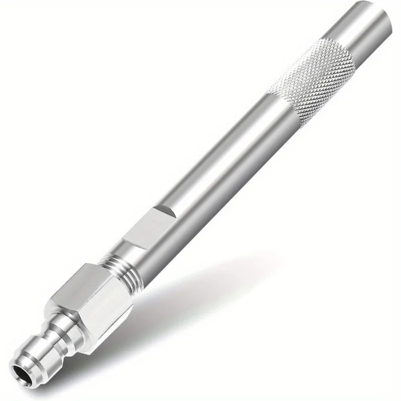 High-Pressure Washer Nozzle - 1/4'' Quick Connect, Stainless Steel, Adjustable 3.0 Orifice, 360° Swivel for 1000-6000 PSI
