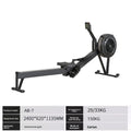 Gym Commercial Wind Resistance Rowing Machine, Foldable Smart Rowing Machine