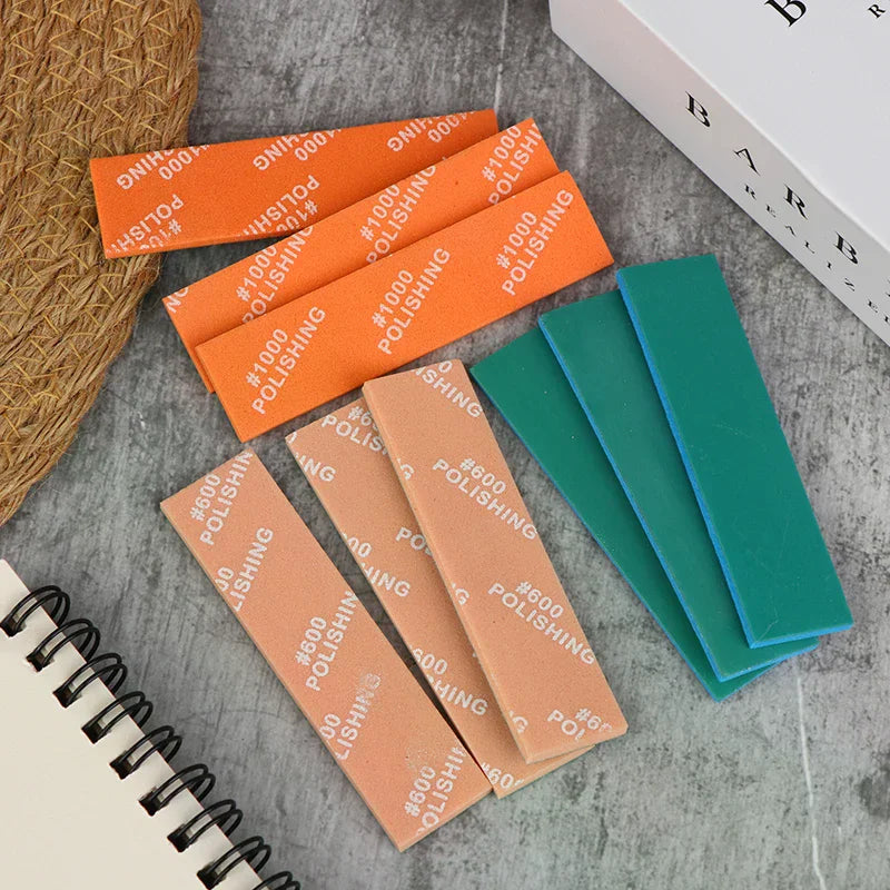 9pcs MS-E400-2000 Semi-rigid Sanding Sticks for Model Making Tools Plastic Model Polishing Rod Hobby DIY Craft