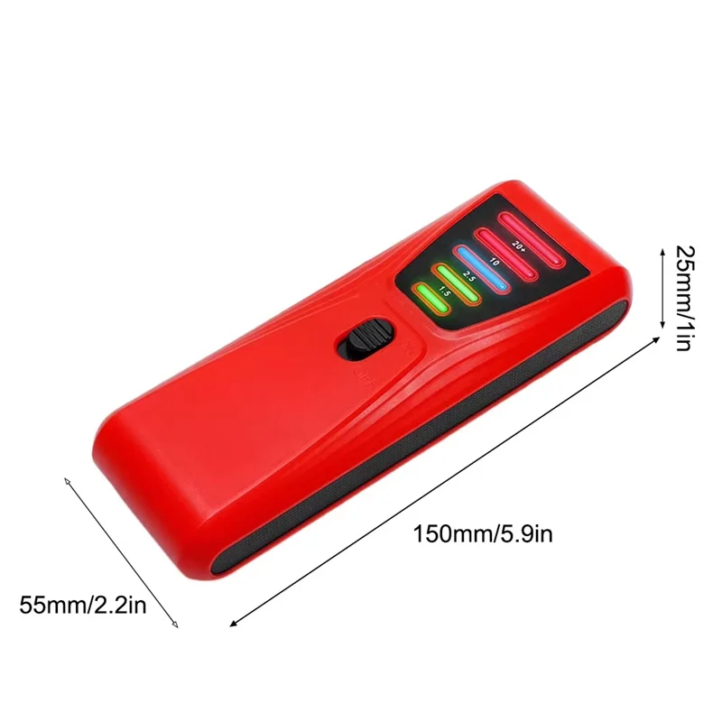 【ELEVATE LIFE】Meter EMF Detector Electrical With LED Light For Paranormal Investigations High Accuracy Equipment For Industrial