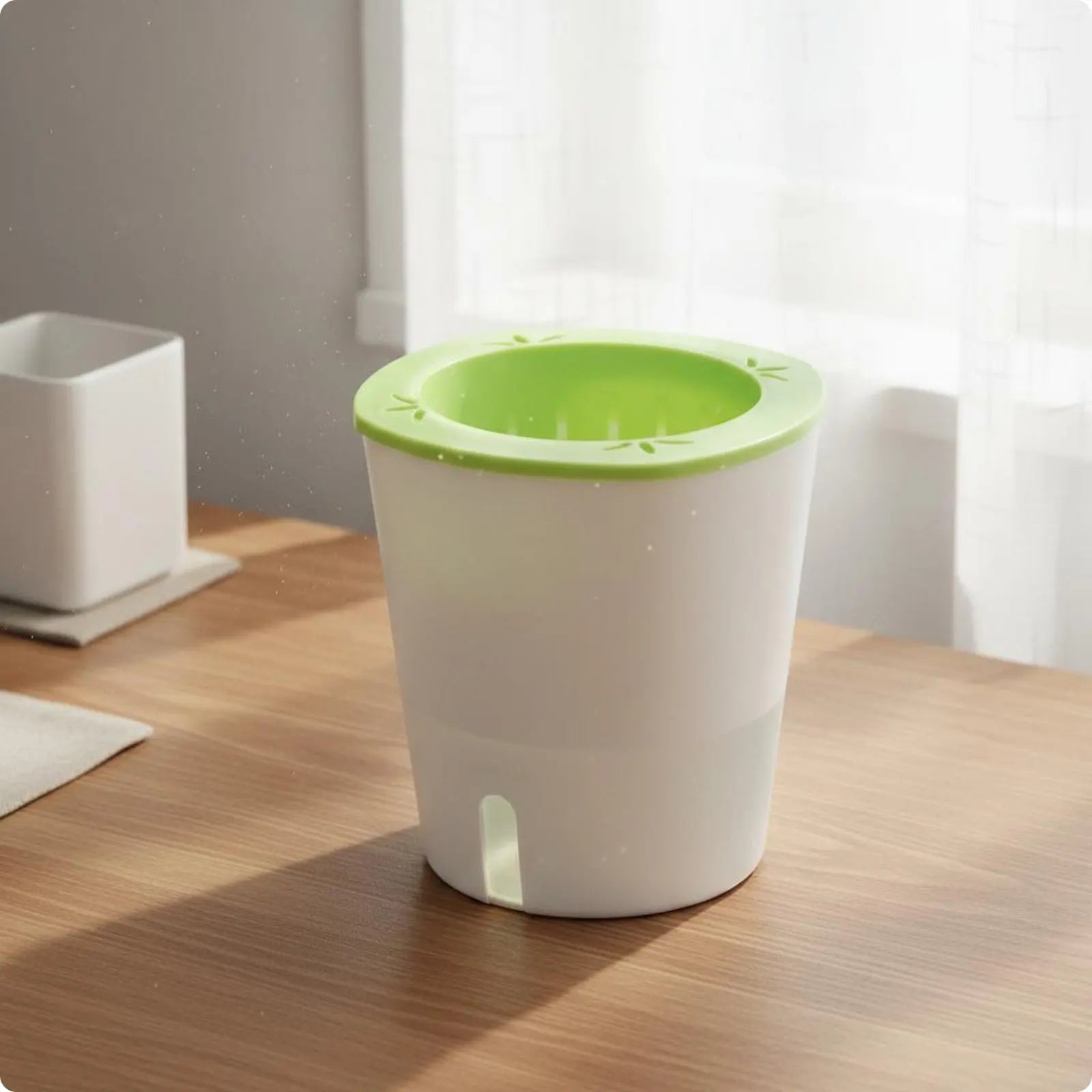 Self Watering Planter Easy to Clean Self Watering Pot Water Reservoir Planter Non Garden Container Resistant