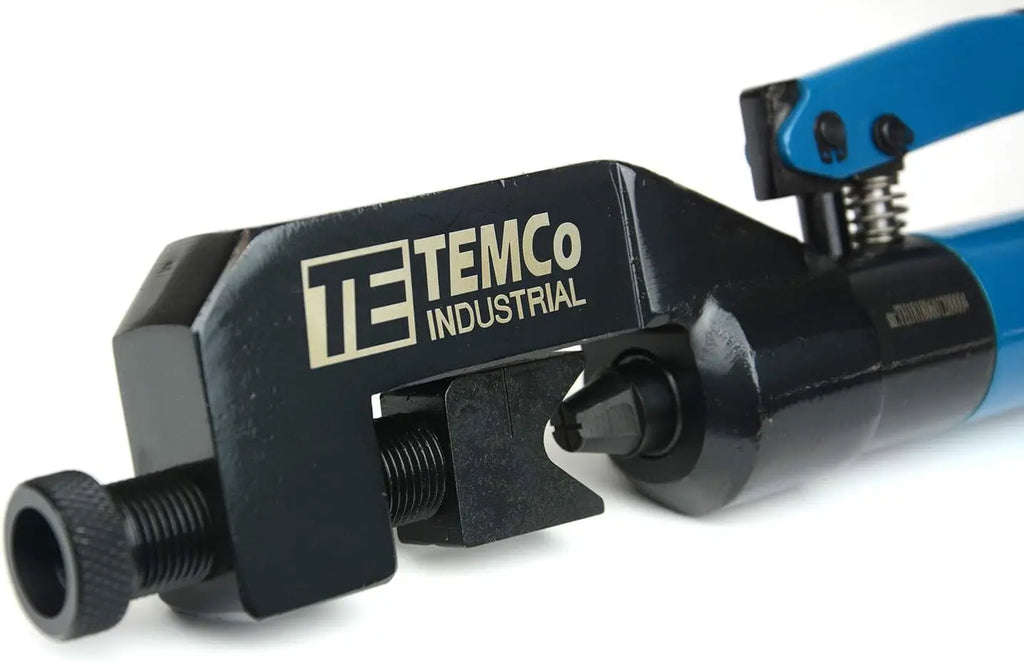Hydraulic Lug Crimper Tool for Electrical Cables, Dieless Indent, 10AWG to 400MCM, Compact Design with 5-Year Warranty