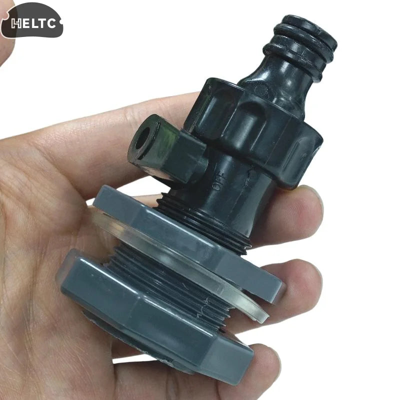 PVC Rain Bucket Valve Fittings Kit 3 4 Inch Diverter Connector for Efficient Water Storage in Garden Backyard