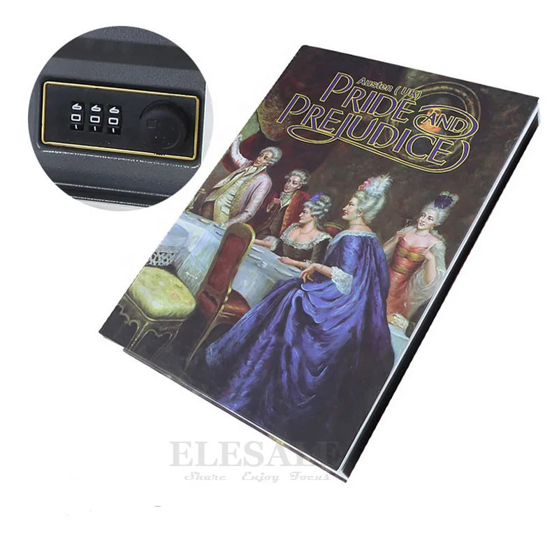 Hidden Safe Box Simulation Book Password Combination Key Lock Sight Secret Compartment Home Office Car Money Jewelry Phone Safes