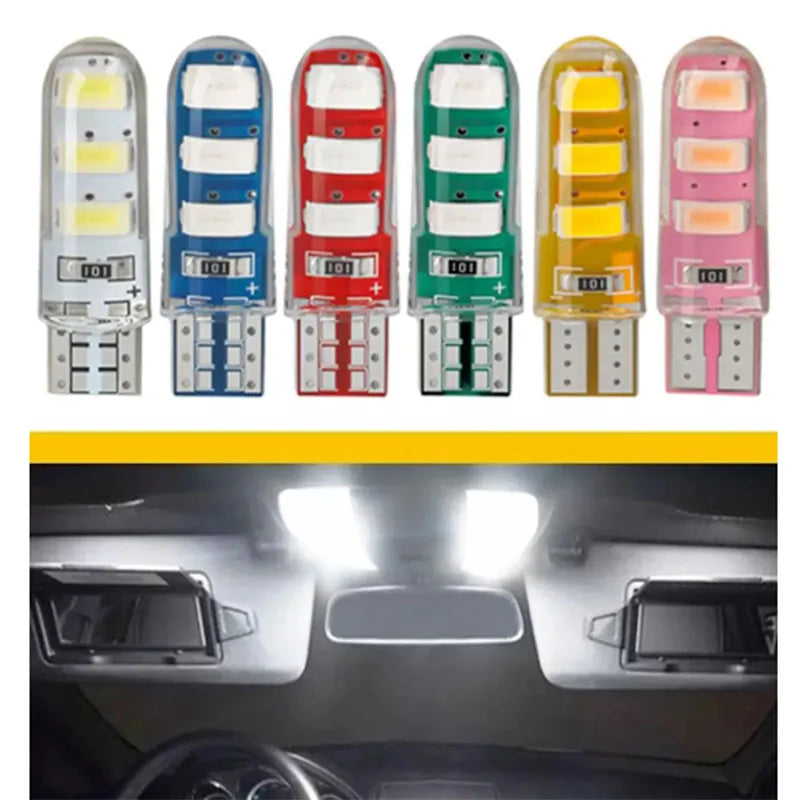 10pcs LED T10 Strobe Lights Car Lamp W5W Canbus Flashing Signal Bulbs For Car Width Light Stroboscopic Clearance Indicator 12V