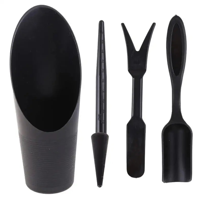 4Pcs Planter Kit Sowing Shovel Spoon Succulents Seedlings Tool Bonsai Fertilizer Plastic Handle Soil Replacement Tools