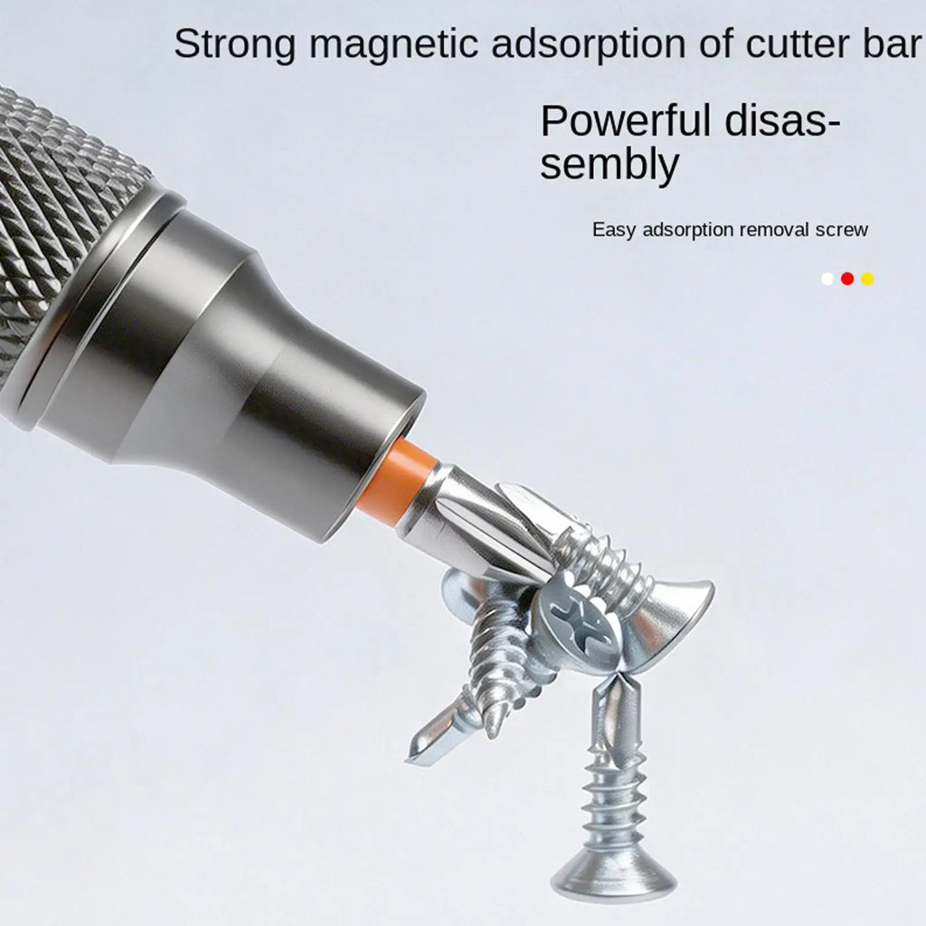 Electric Screwdriver Bits 22 Pieces Magnetic Drilling Tips With Storage Base Ergonomic Handle Driver Bit Set For Electronics